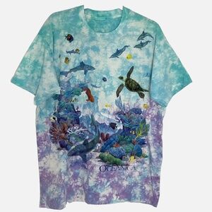 Liquid Blue T-Shirt Men’s L / XL Oceanica Ocean Single Stitch 90s NO TAG